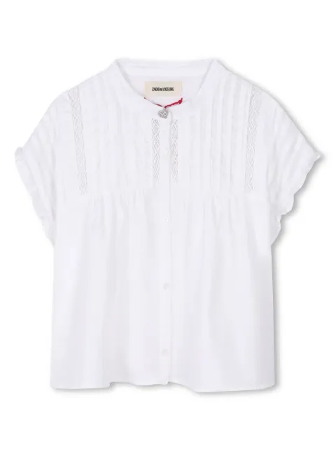 Zadig & Voltaire Kids Blusa con punto smock