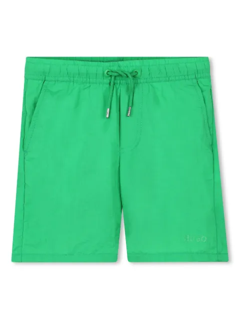 HUGO KIDS logo-print swim shorts