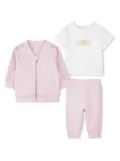 Michael Kors Kids logo-print tracksuit set - Pink
