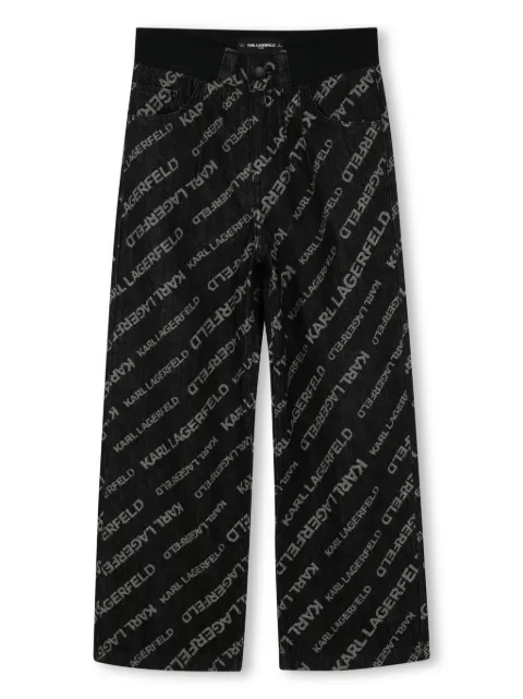 Karl Lagerfeld Kids logo-print jeans