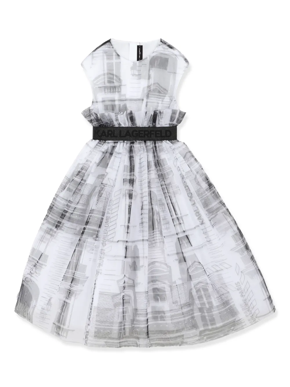 Karl Lagerfeld Kids Jurk met print Wit