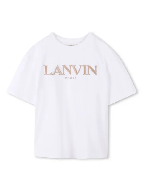 Lanvin Enfant logo-embroidered T-shirt