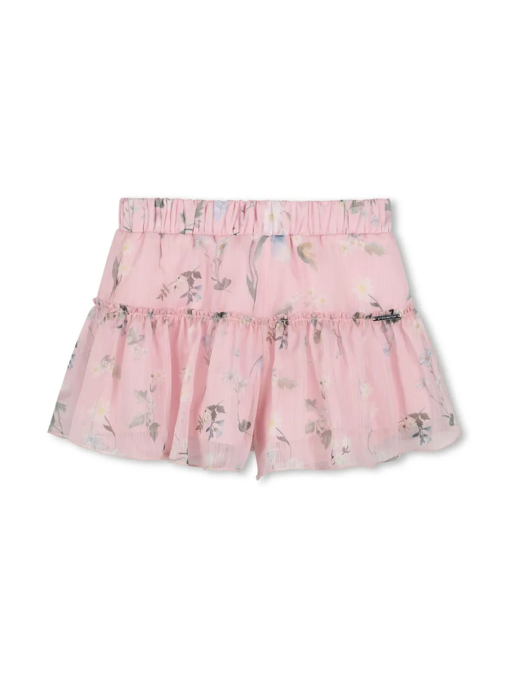 Givenchy Kids Rok met bloe print Roze