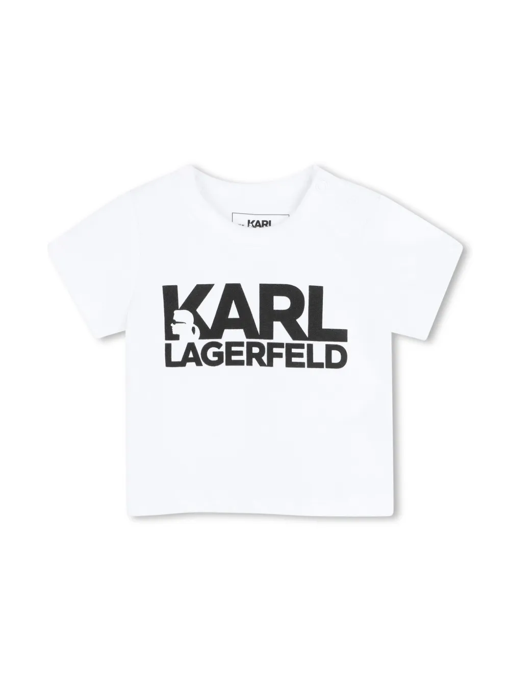 Karl Lagerfeld Logo T-shirt And Leggings Set In White