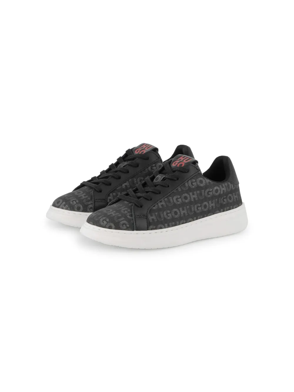 HUGO KIDS Sneakers met logoprint Zwart