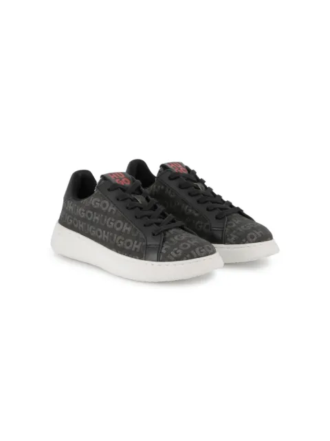 HUGO KIDS logo-print sneakers