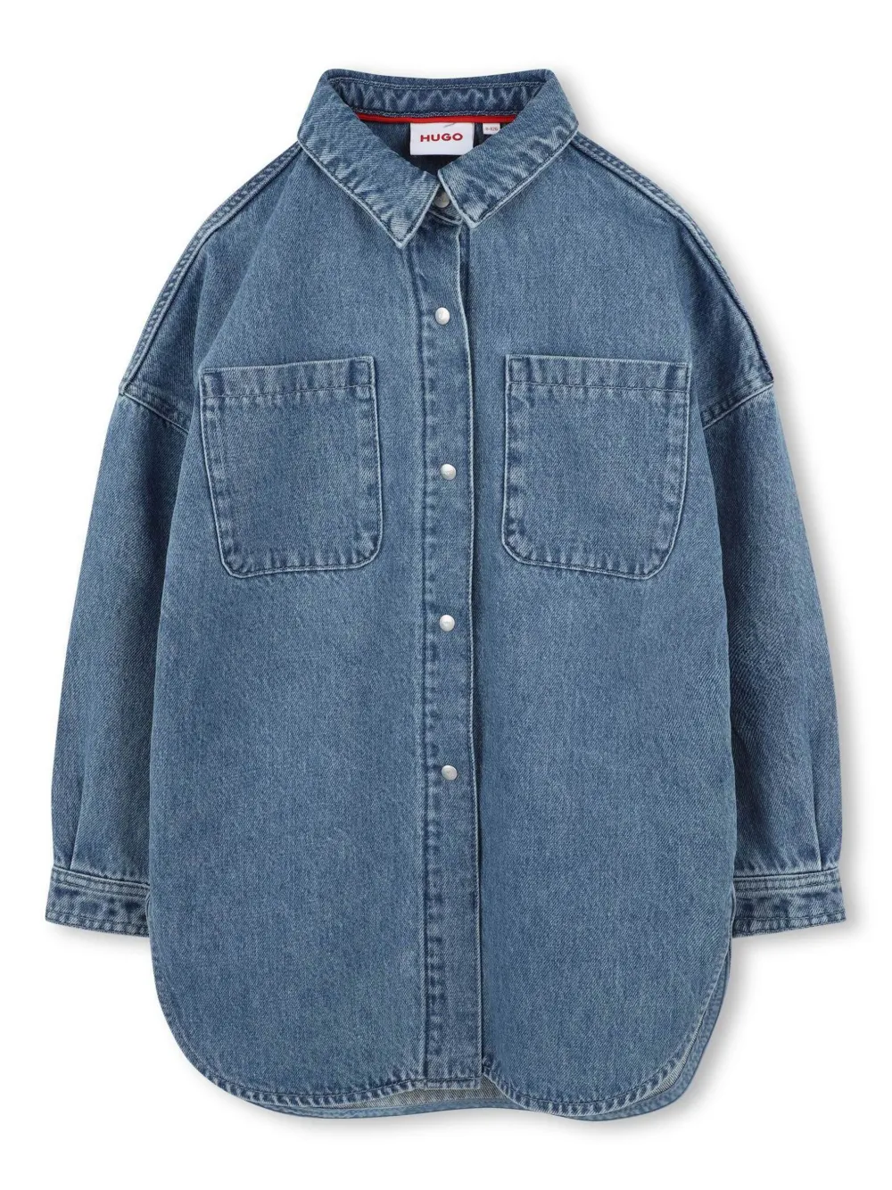 HUGO KIDS Spijkershirt Blauw