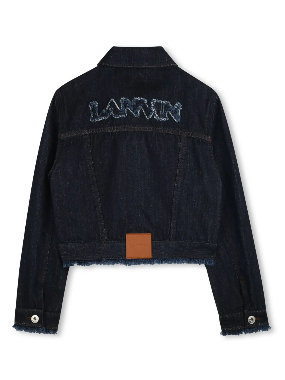 Lanvin Enfant Jaqueta com aplicação de logo | Jaqueta Jeans | Image 2