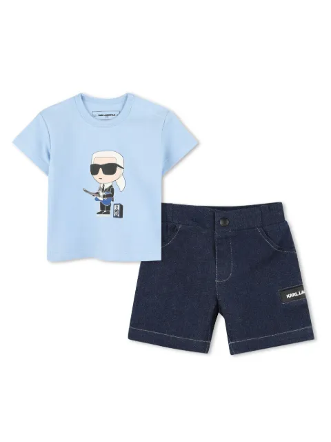 Karl Lagerfeld Kids Ikonik Karl set med shorts