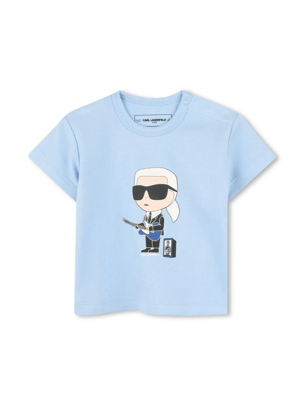 Karl Lagerfeld Kids Ikonik Karl T-shirt en shorts Blauw