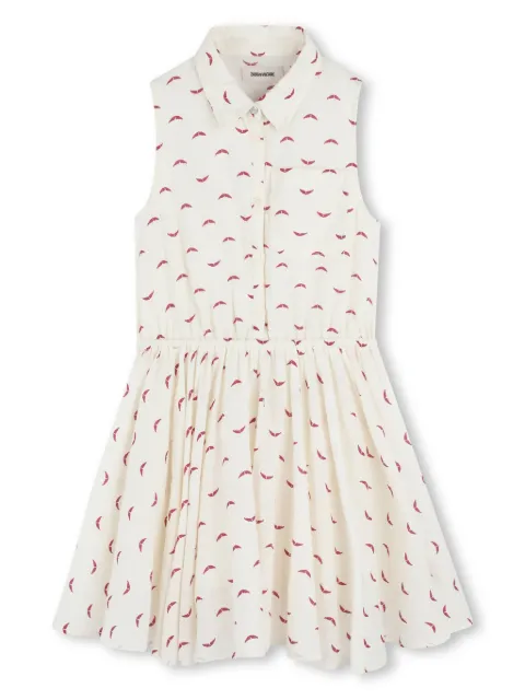 Zadig & Voltaire Kids Hemdkleid mit Logo-Print