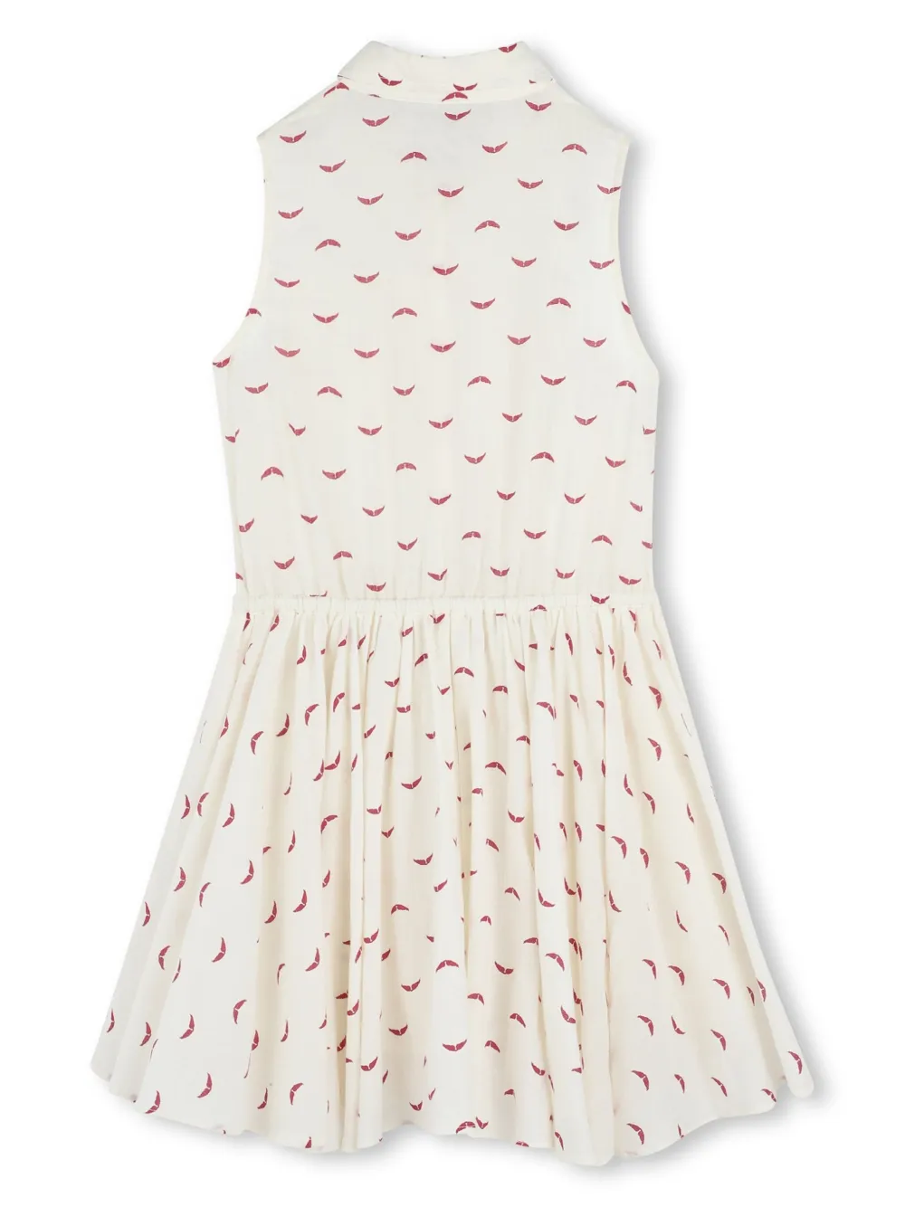 zadig&voltairekids Zadig & Voltaire Kids shirtjurk met logoprint - Beige