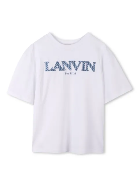 Lanvin Enfant logo-patch T-shirt