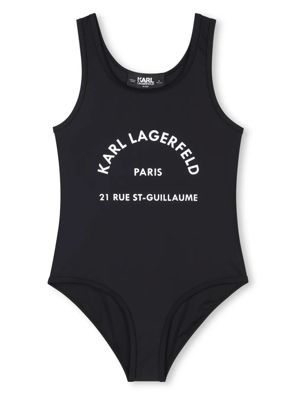 Karl Lagerfeld Kids Badpak met logoprint Zwart