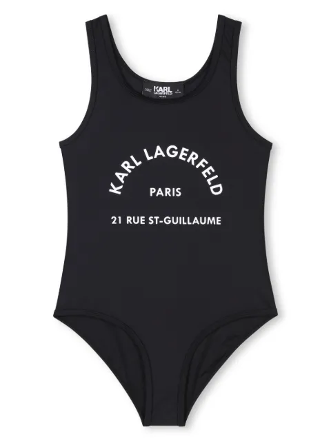 Karl Lagerfeld Kids logo-print swimsuit 