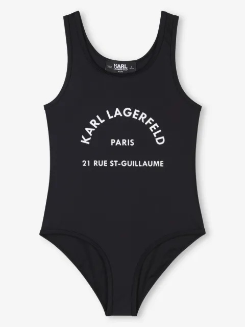 Karl Lagerfeld Kids logo-print swimsuit