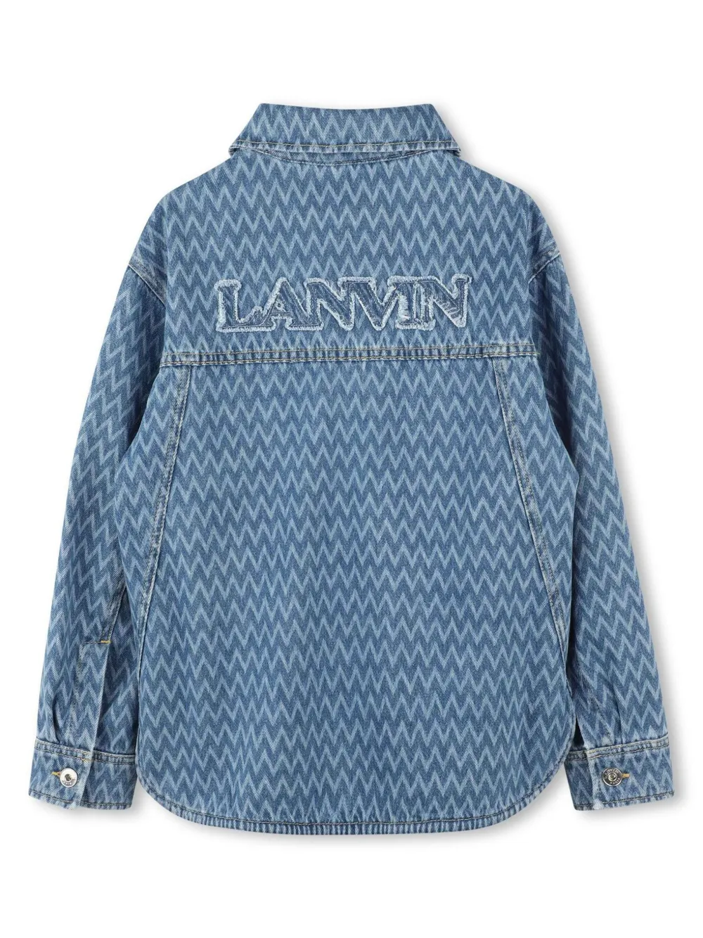 lanvinenfant Lanvin Enfant Spijkershirt - Blauw