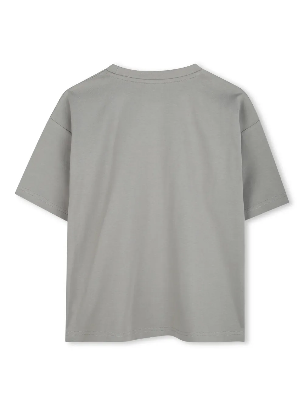 hugokids HUGO KIDS Katoenen T-shirt met logoprint - Grijs