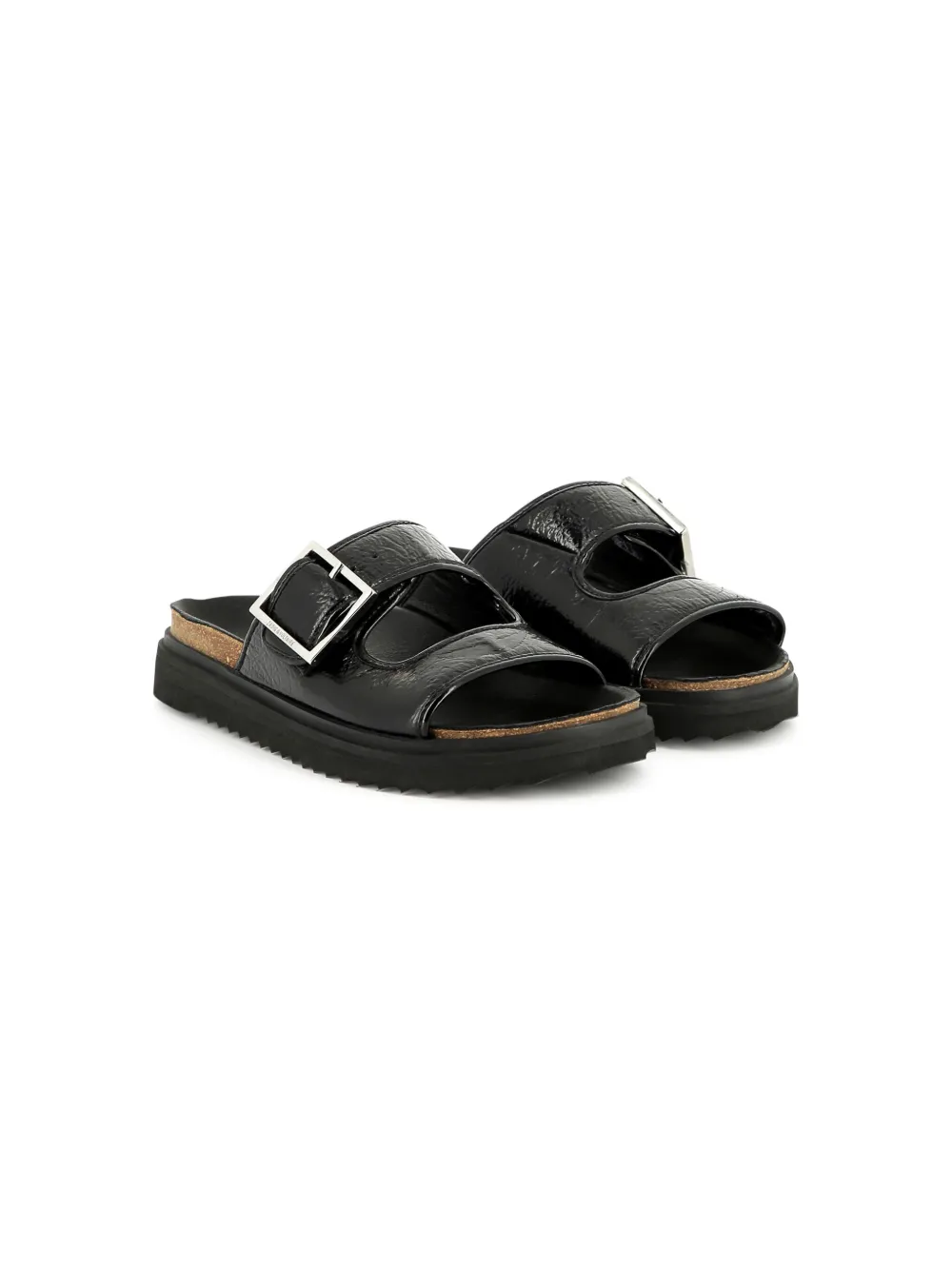 Zadig & Voltaire Kids leather sandals | Black | Image 1