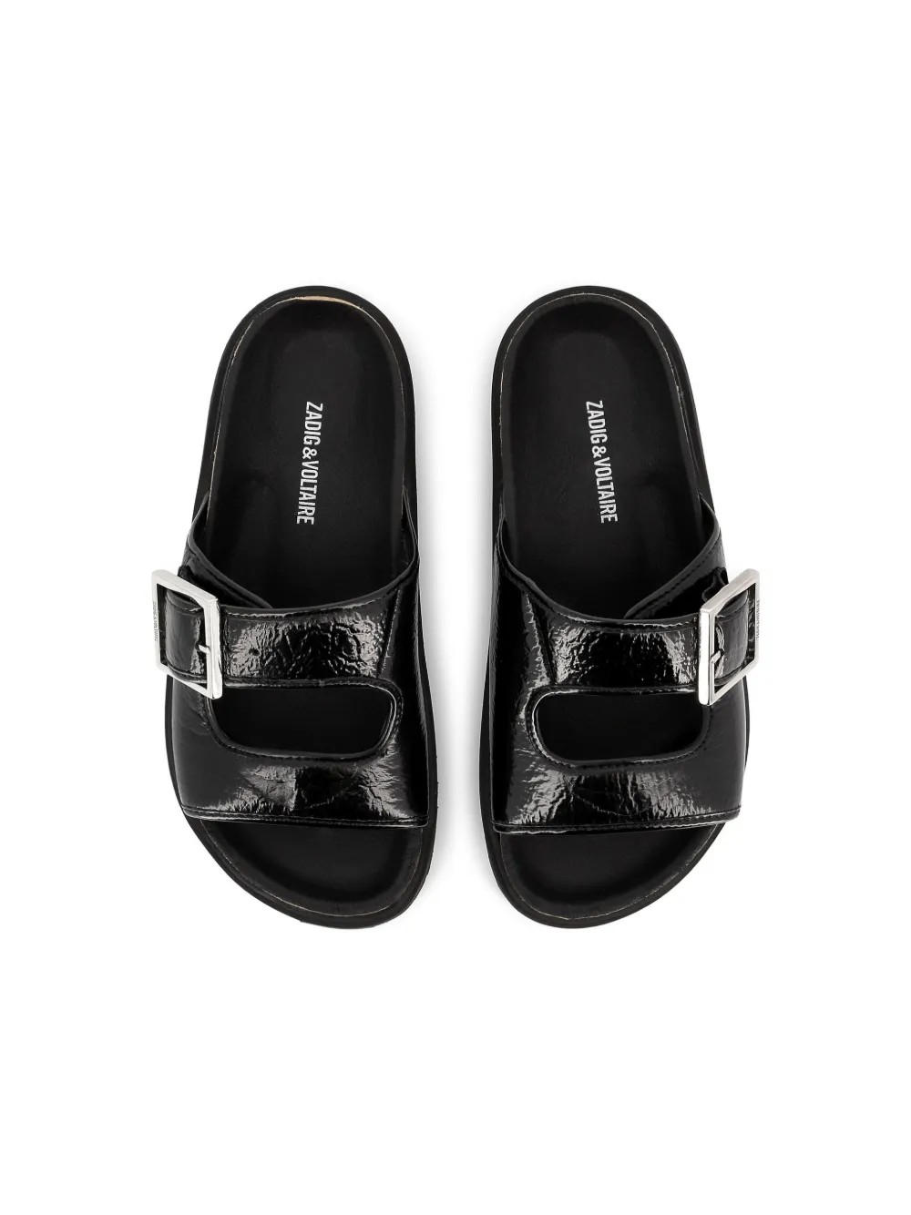 Zadig & Voltaire Kids leather sandals Black