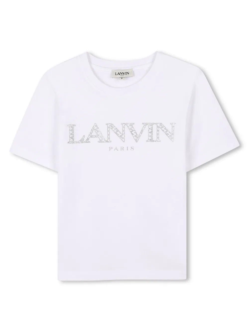 Lanvin Enfant T-shirt met logoprint Wit