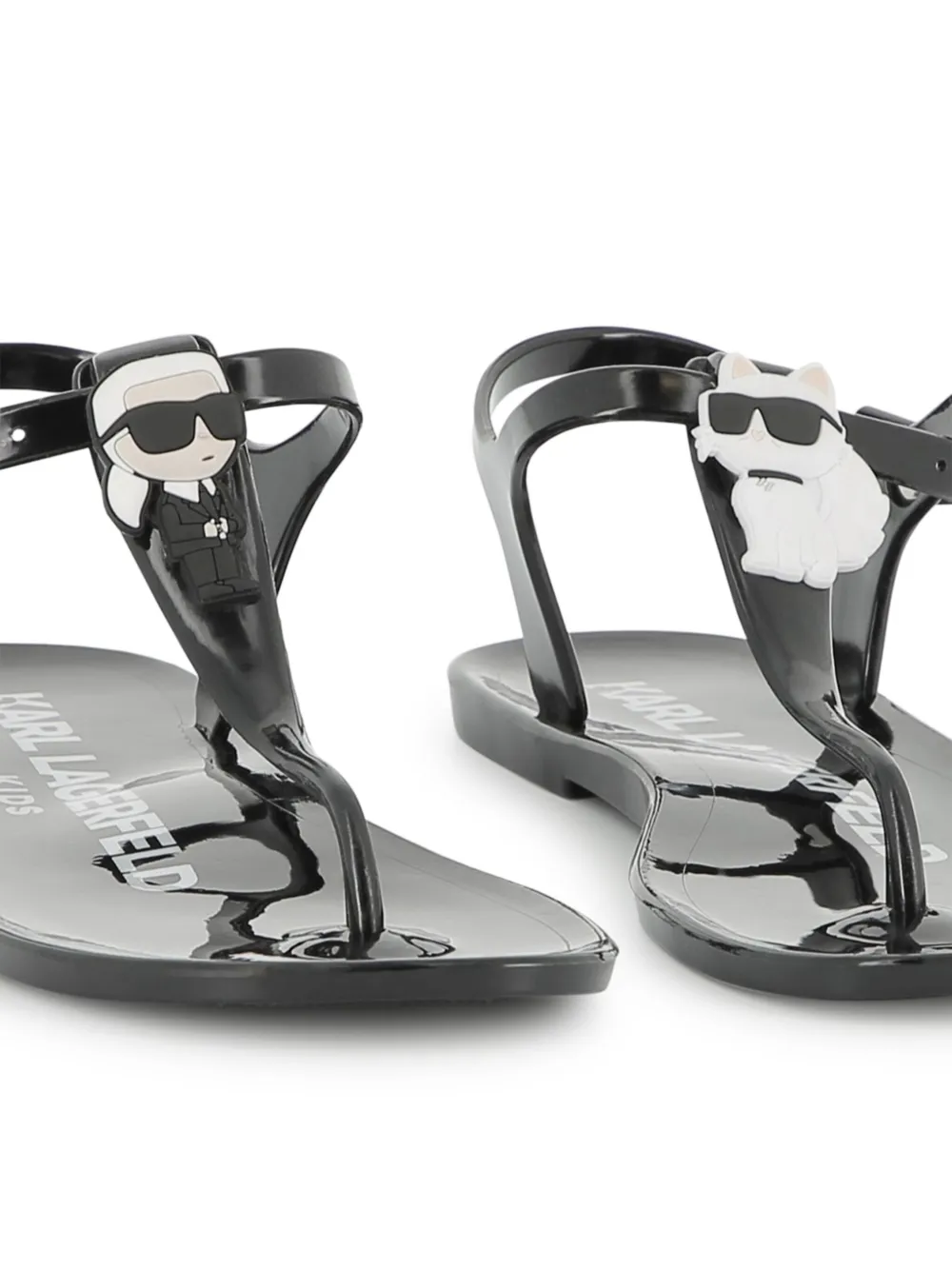 Karl Lagerfeld Kids Ikonik Karl-patch sandals Black