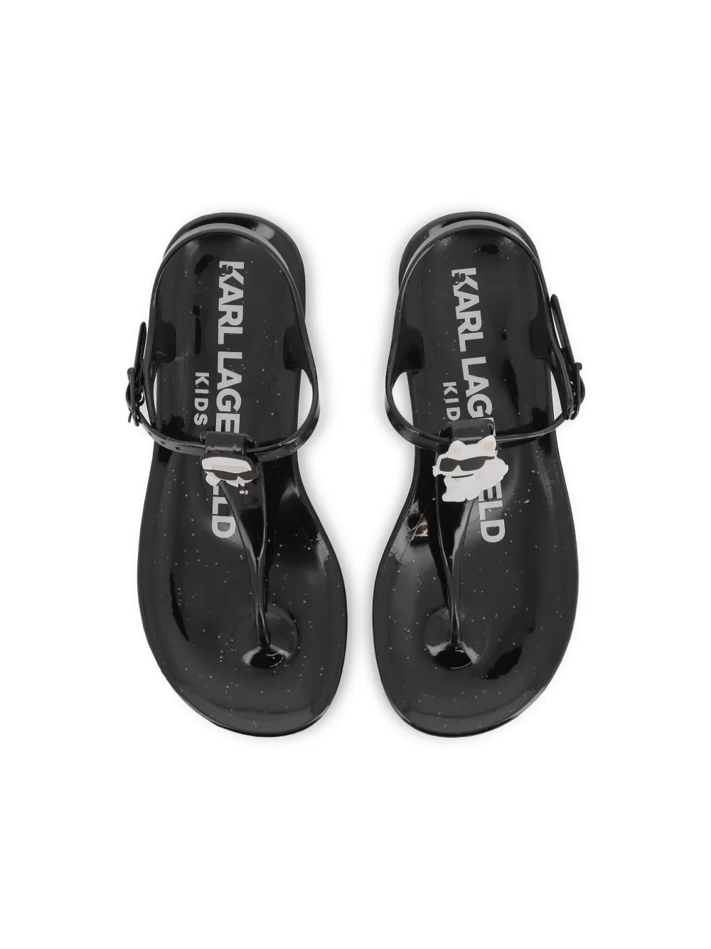 Karl Lagerfeld Kids Ikonik Karl-patch sandals Black