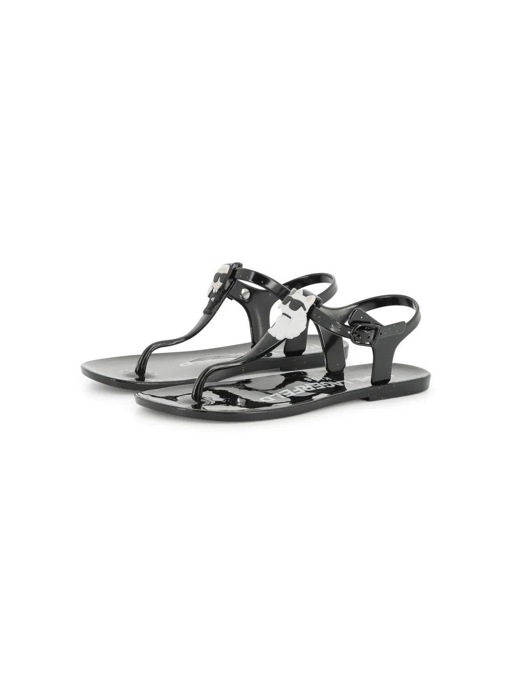 Karl Lagerfeld Kids Ikonik Karl-patch sandals Black
