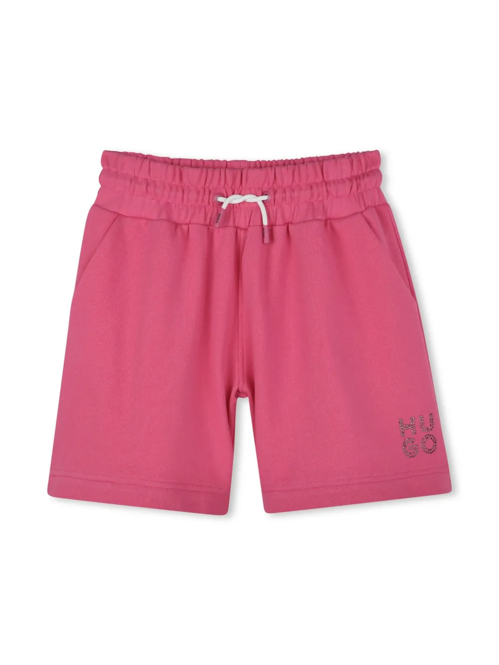 HUGO KIDS logo-appliqué shorts | Pink | Image 1