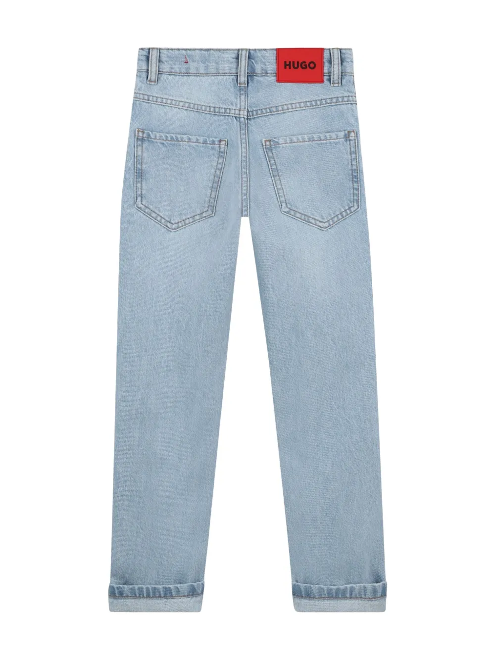 HUGO KIDS Straight jeans Blauw