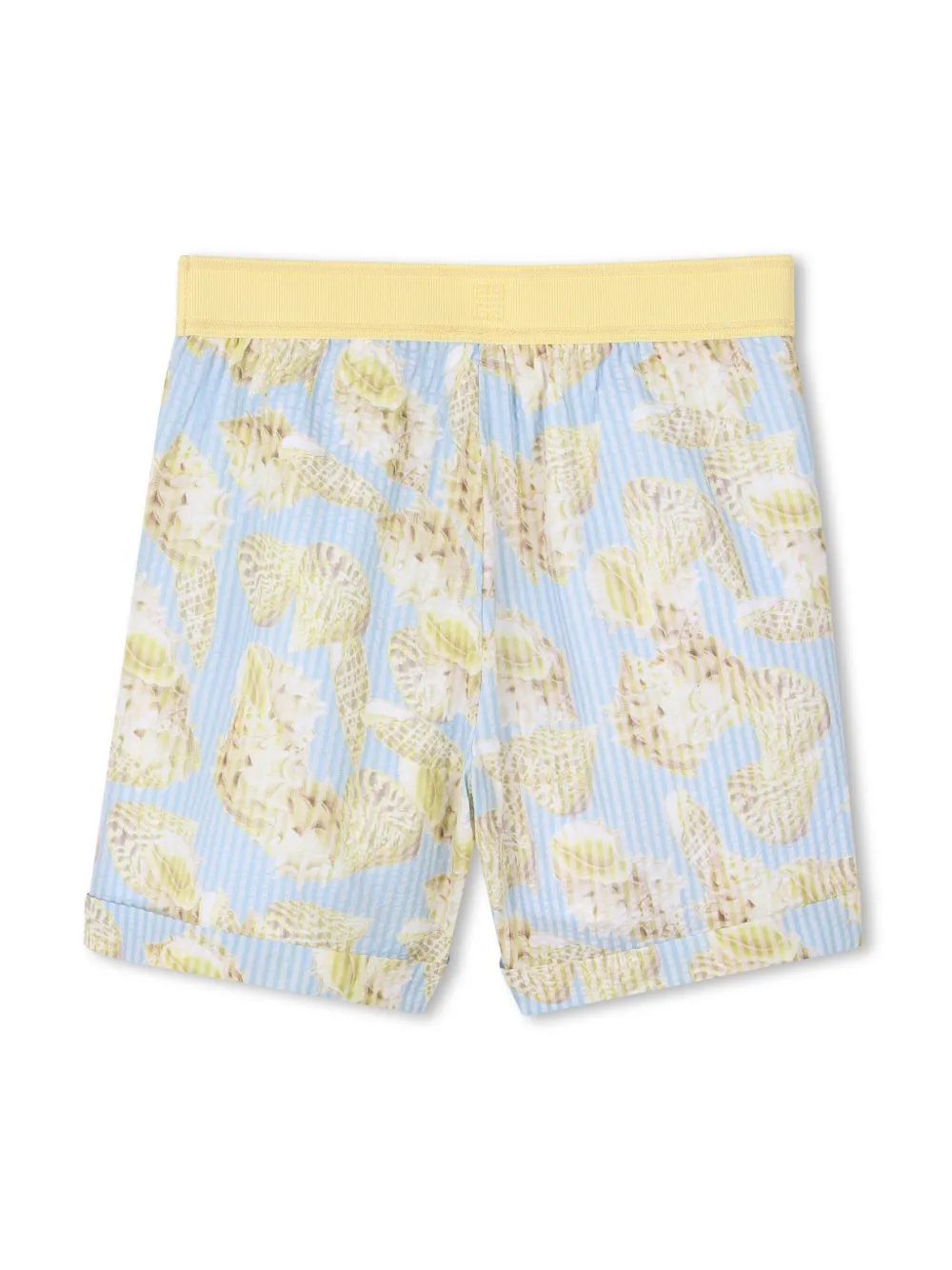 Shell-Print Shirt And Shorts Set