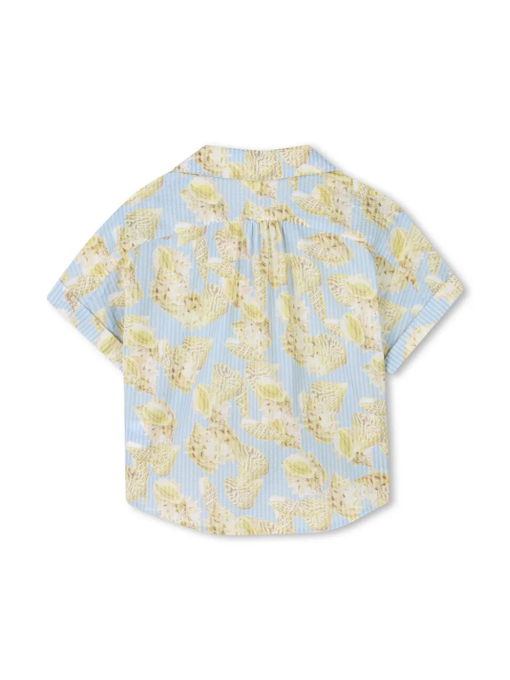 GIVENCHY SHELL-PRINT SHIRT AND SHORTS SET
