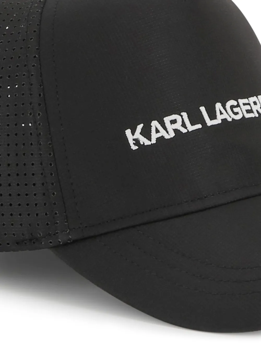 Karl Lagerfeld Kids Pet met geborduurd logo Zwart