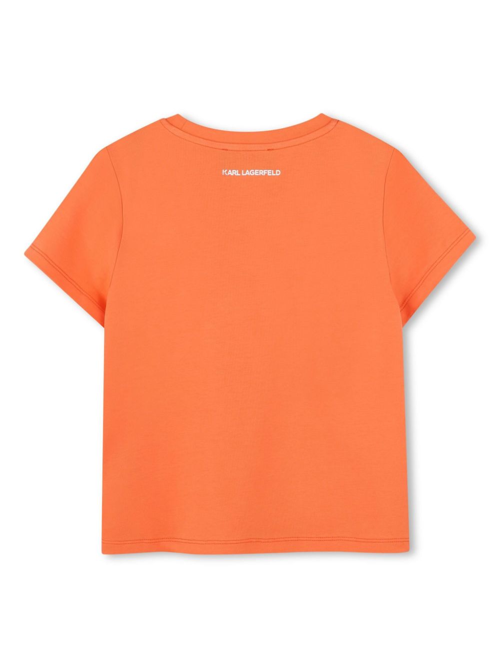 Karl Lagerfeld Kids T-shirt met print - Oranje