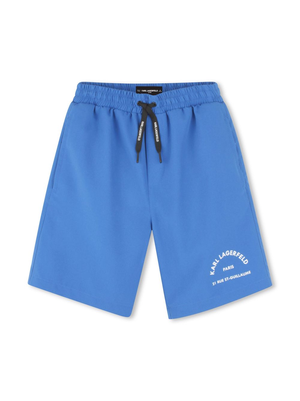 Karl Lagerfeld Kids logo-print swim shorts - Blue