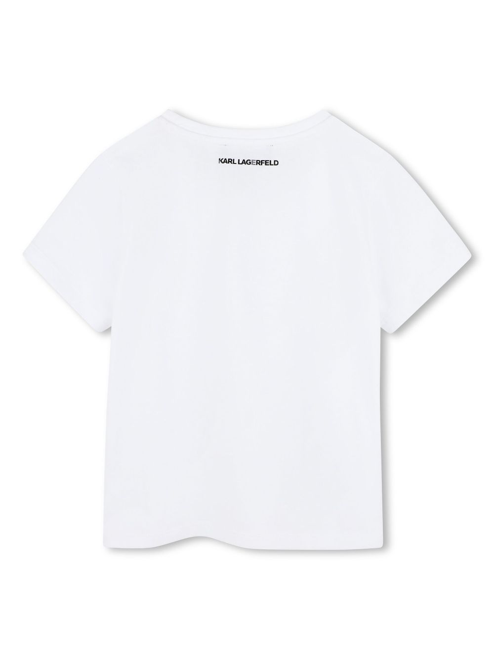 Karl Lagerfeld Kids T-shirt met logoprint - Wit