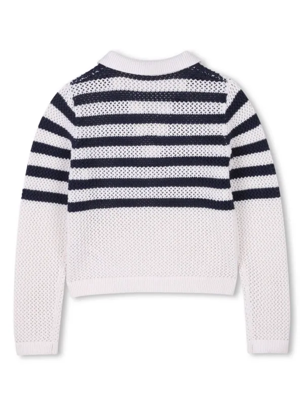 Givenchy Kids 4G logo-plaque Knit Sweater | White | FARFETCH OM