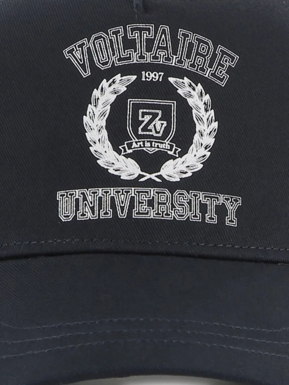 Zadig & Voltaire Kids Honkbalpet met logoprint Blauw