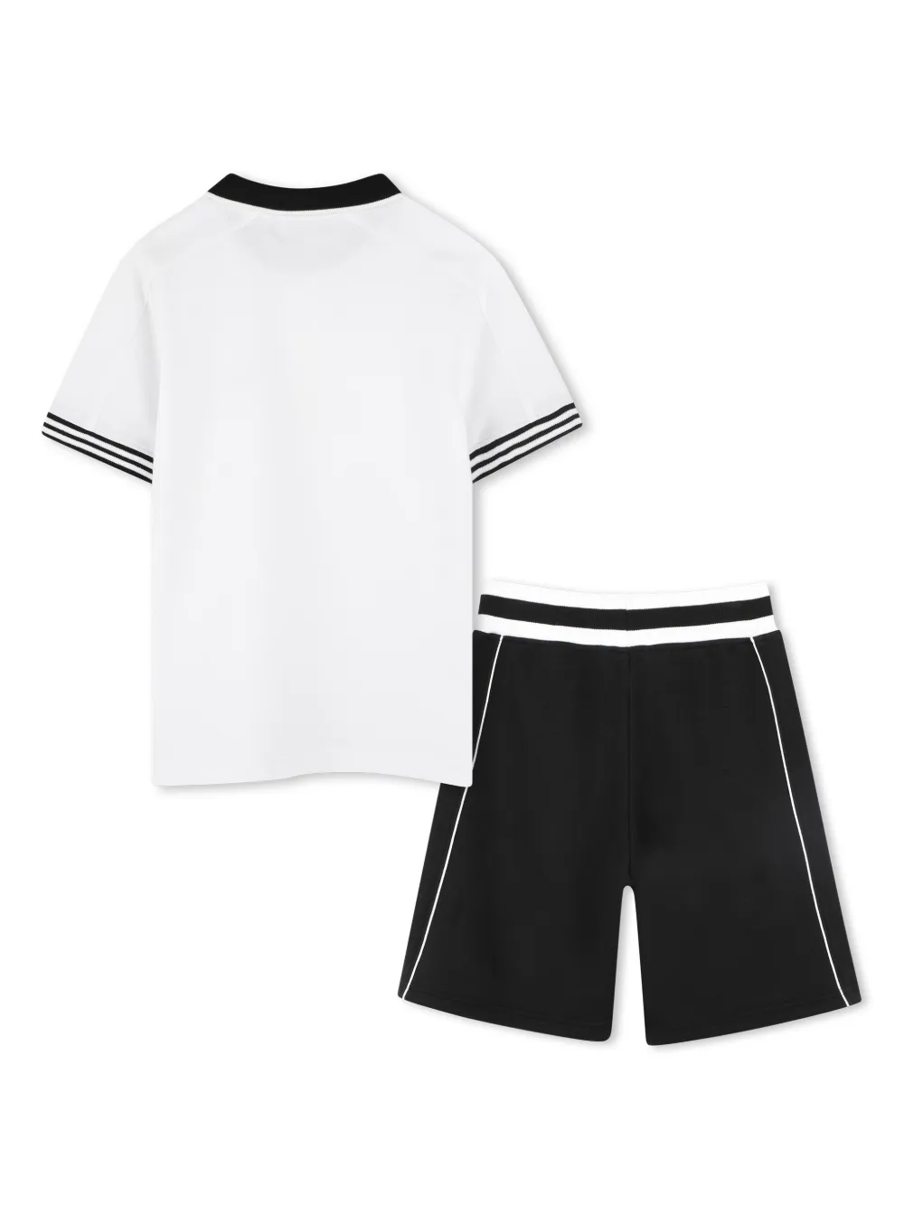 Dkny Kids Poloshirt en shorts met logoprint - Wit