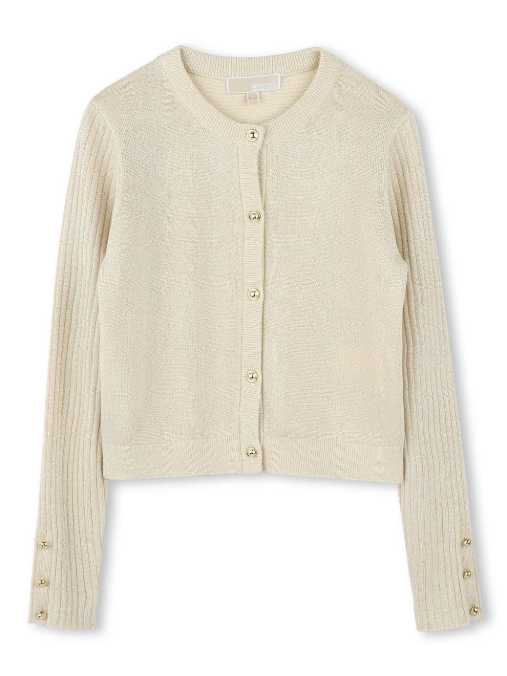 Michael Kors Kids round-neck cardigan - Neutrals