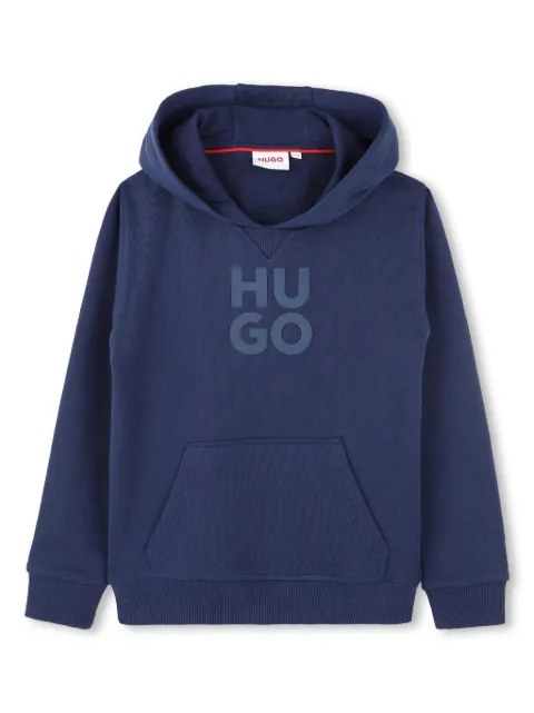 HUGO KIDS logo-print hoodie 