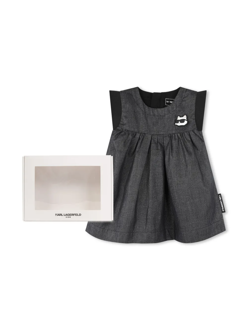Karl Lagerfeld Kids Choupette jurk Zwart