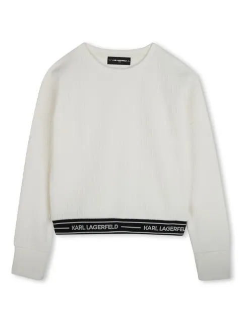 Karl Lagerfeld Kids logo-waistband sweatshirt 