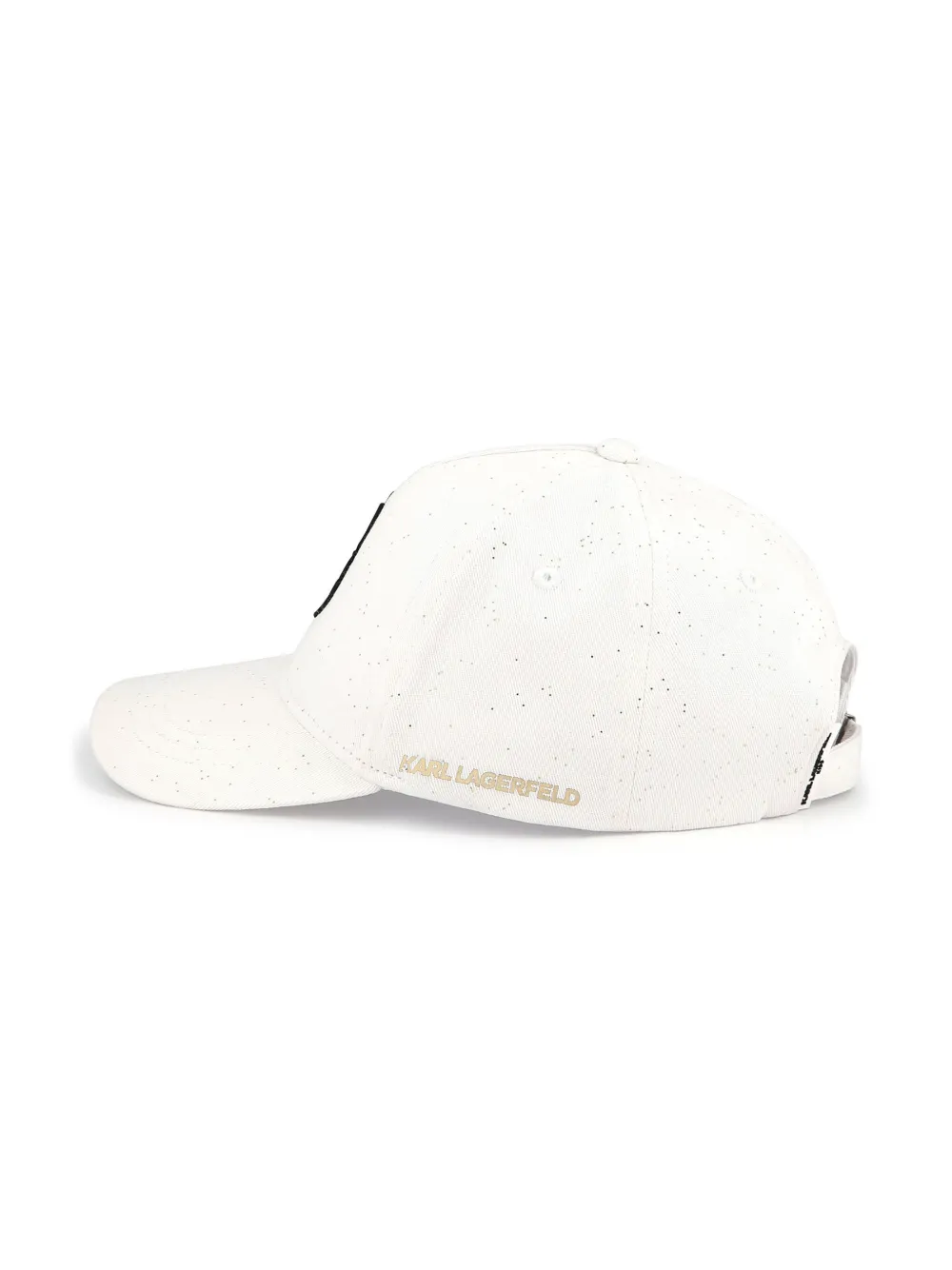 Karl Lagerfeld Kids Katoenen pet met logoprint Wit