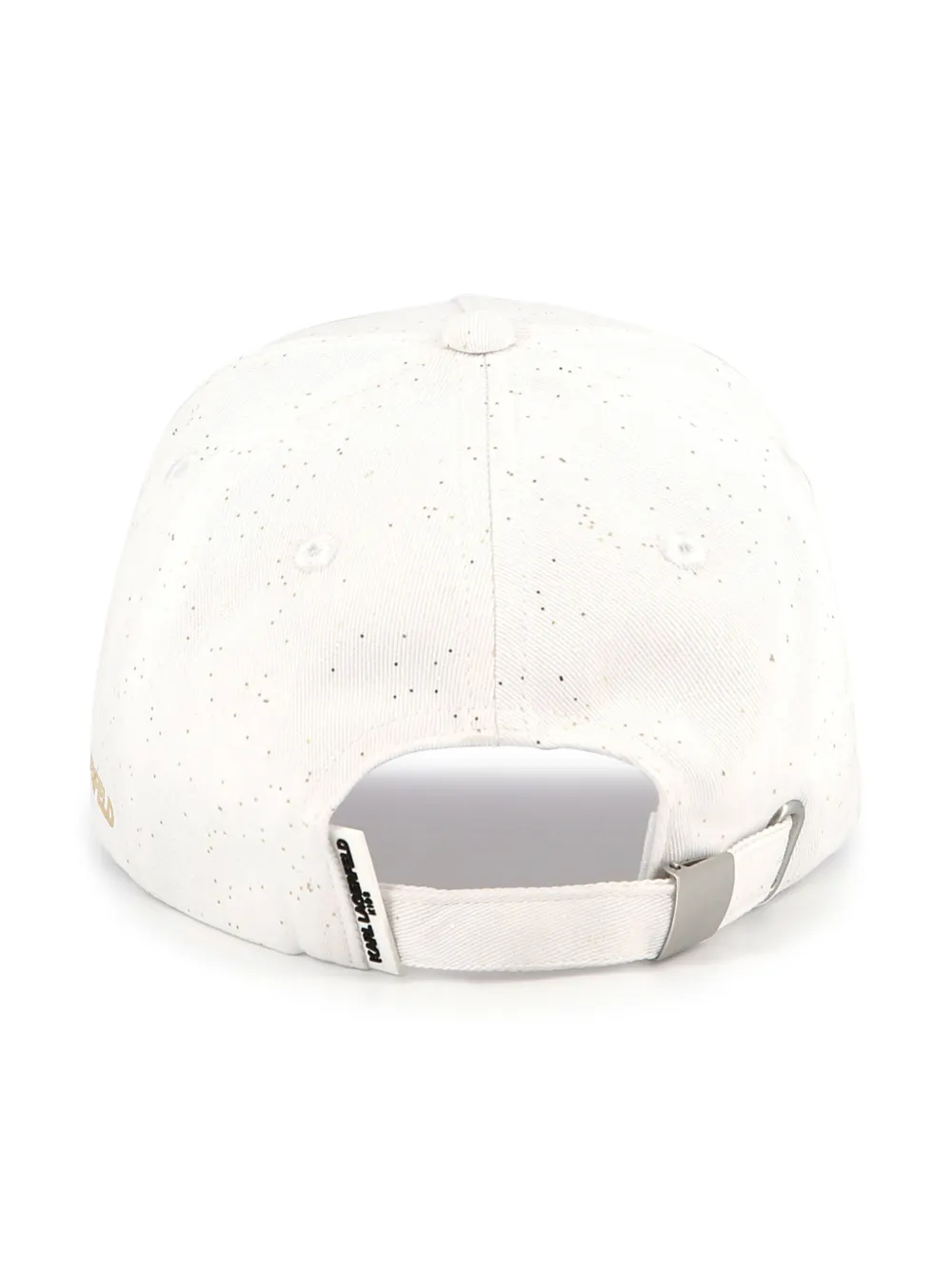Karl Lagerfeld Kids Katoenen pet met logoprint Wit