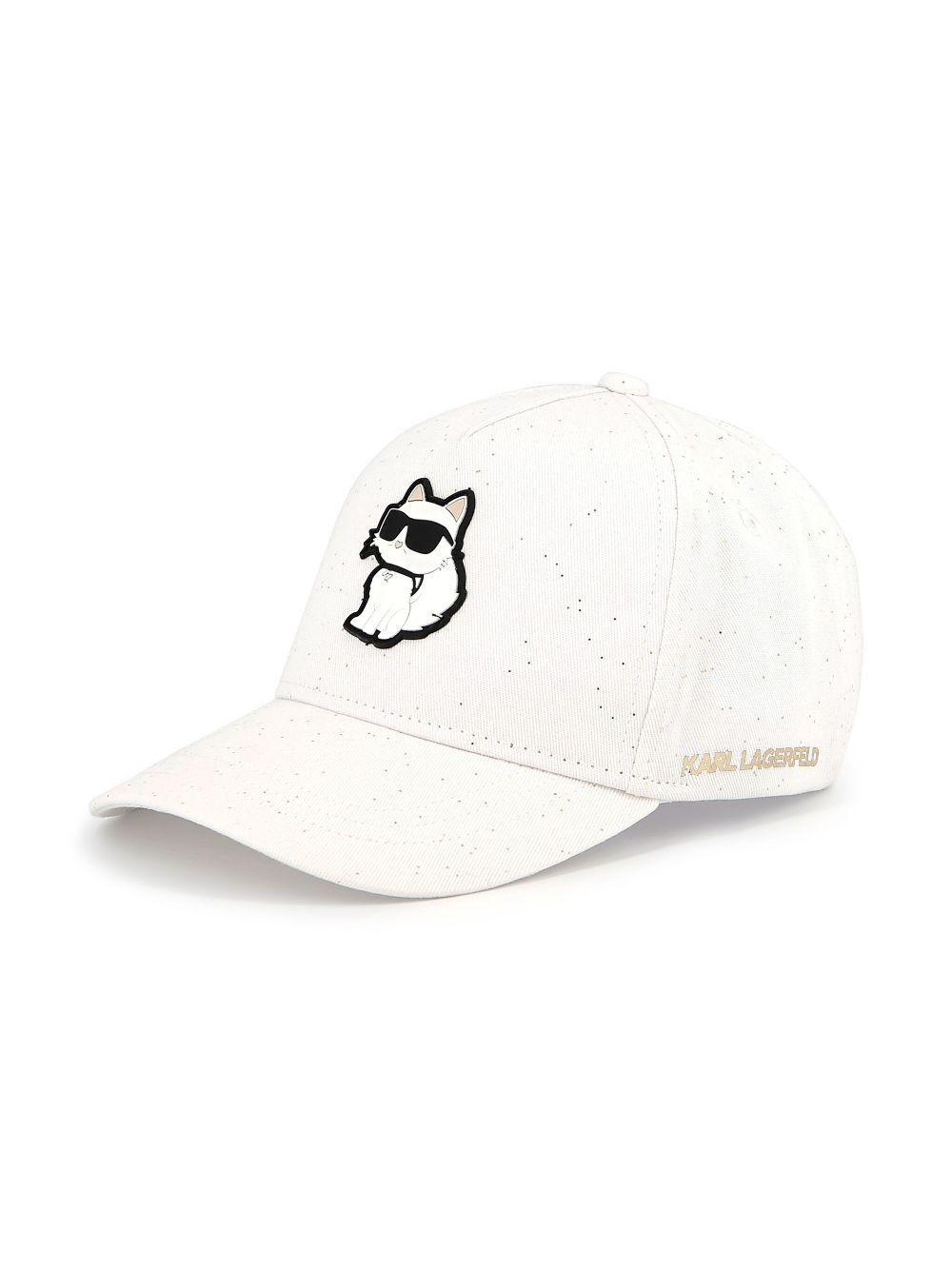 Karl Lagerfeld Kids logo-print cotton cap - White