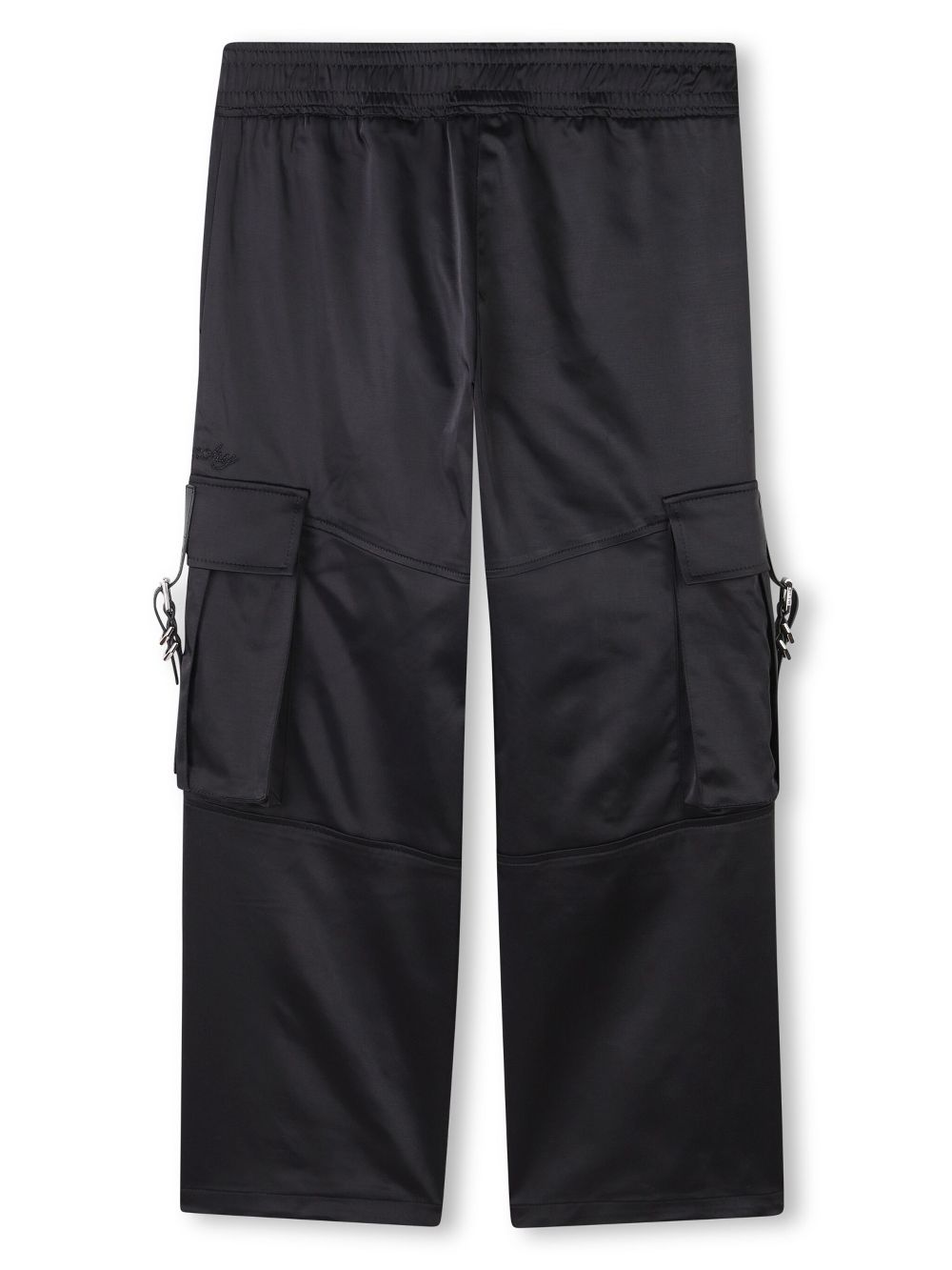 Givenchy Kids Satijnen cargo broek - Zwart