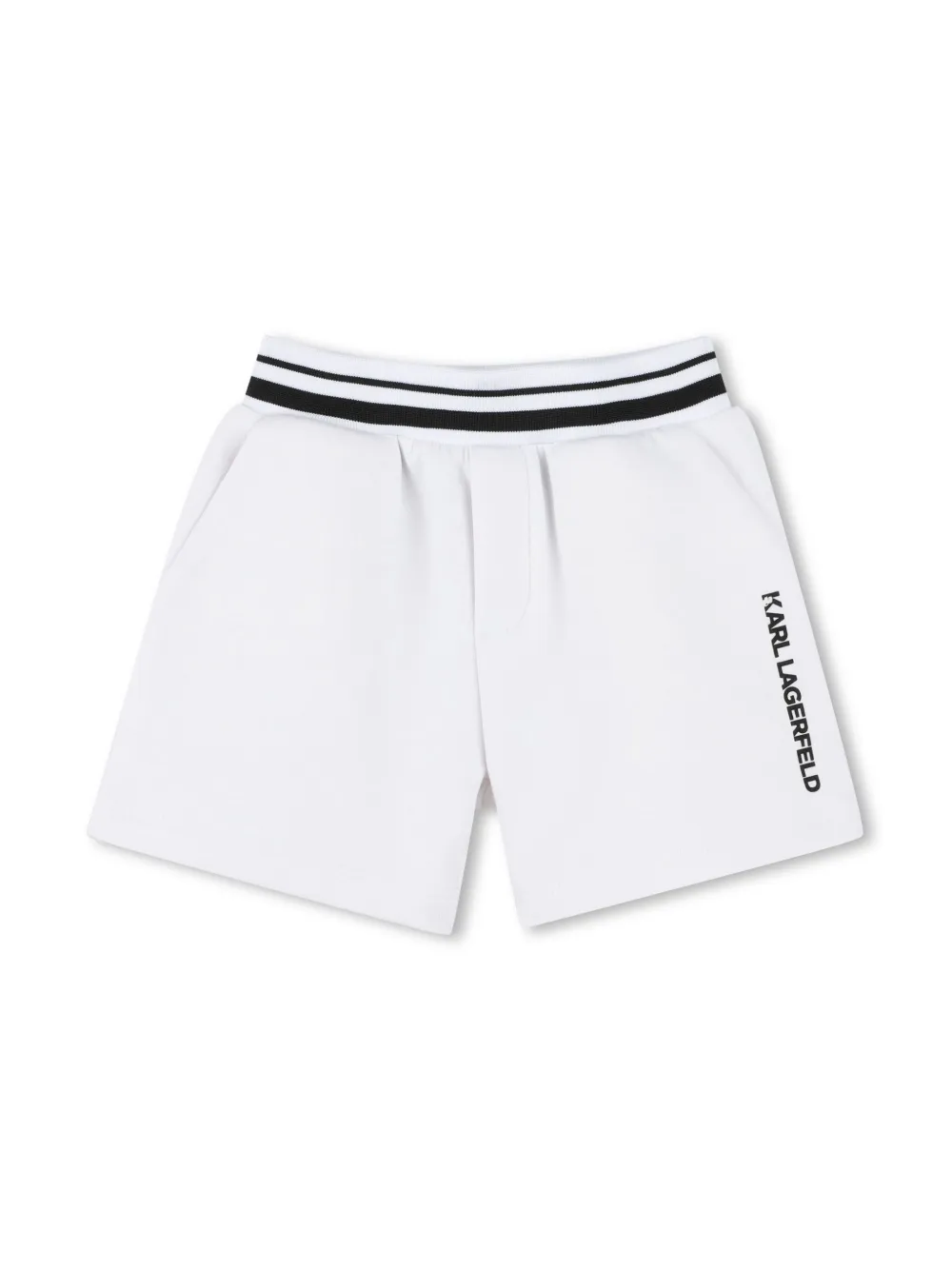 Karl Lagerfeld Kids Ikonik Karl T-shirt en shorts Wit