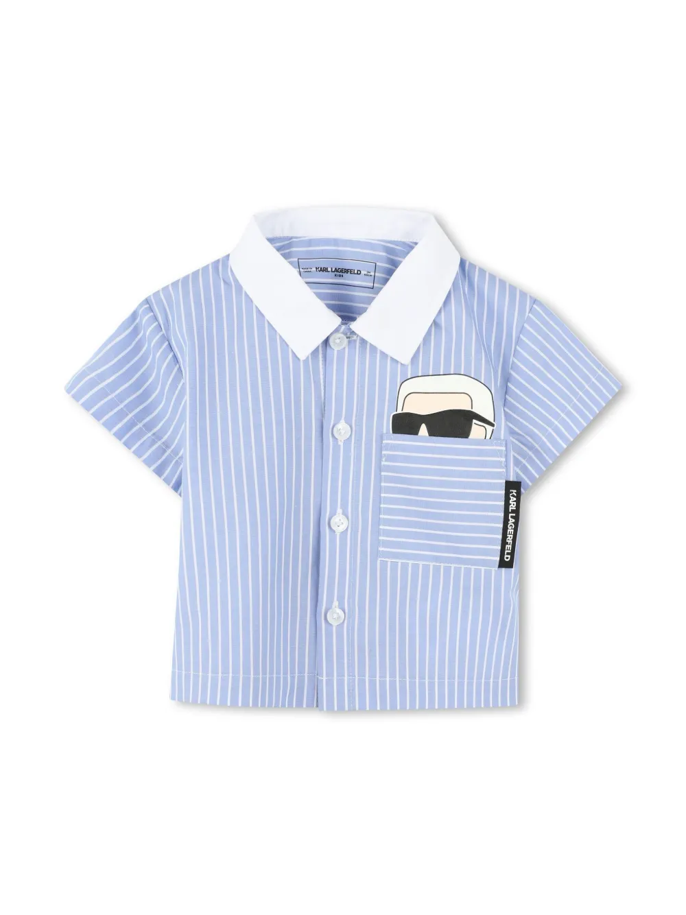 Karl Lagerfeld Kids Ikonik Karl T-shirt en shorts Wit