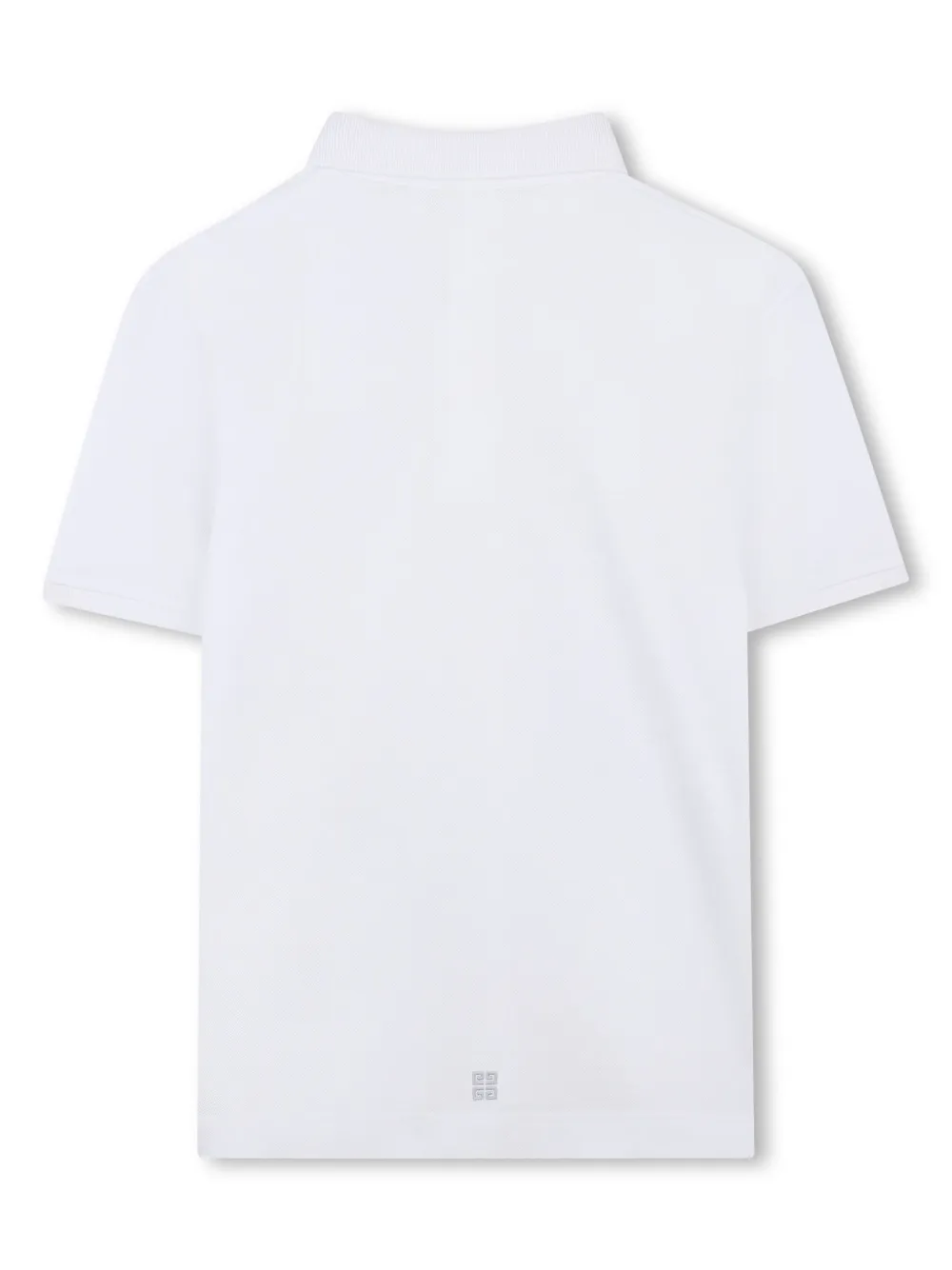 Givenchy Kids logo-embroidered polo shirt - Wit